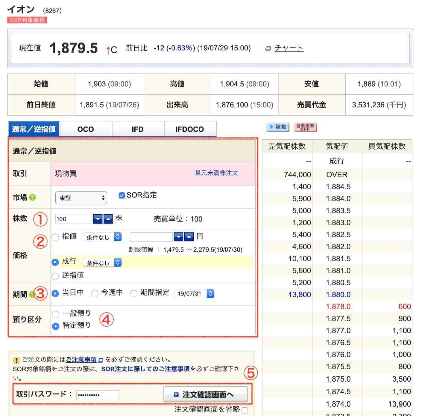 イオン株8267 株購入が初めてでも大丈夫 Sbi証券での購入手順の解説